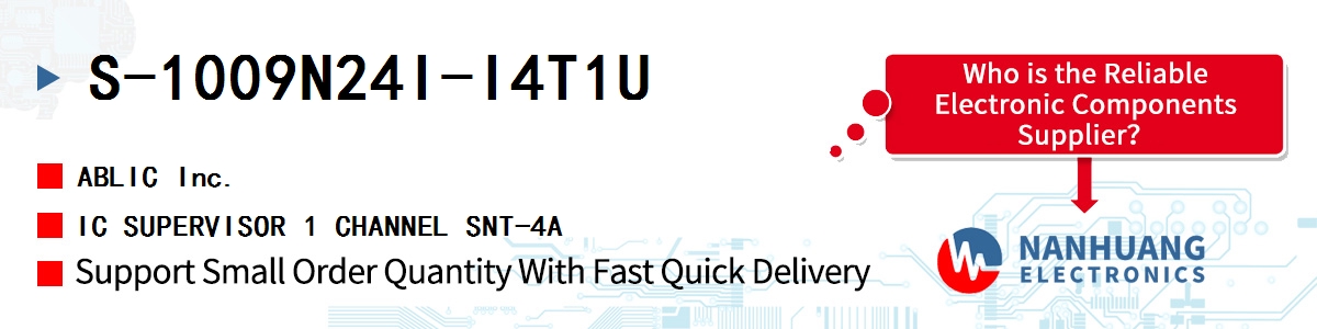 S-1009N24I-I4T1U ABLIC IC SUPERVISOR 1 CHANNEL SNT-4A