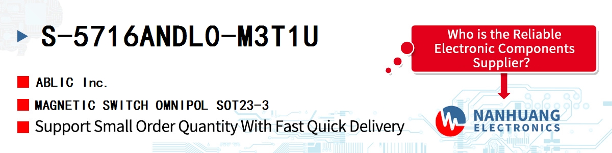 S-5716ANDL0-M3T1U ABLIC MAGNETIC SWITCH OMNIPOL SOT23-3