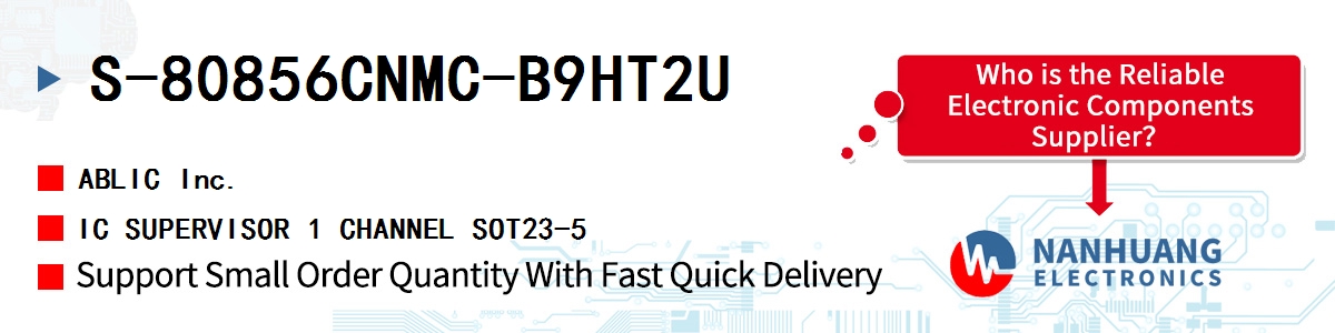 S-80856CNMC-B9HT2U ABLIC IC SUPERVISOR 1 CHANNEL SOT23-5