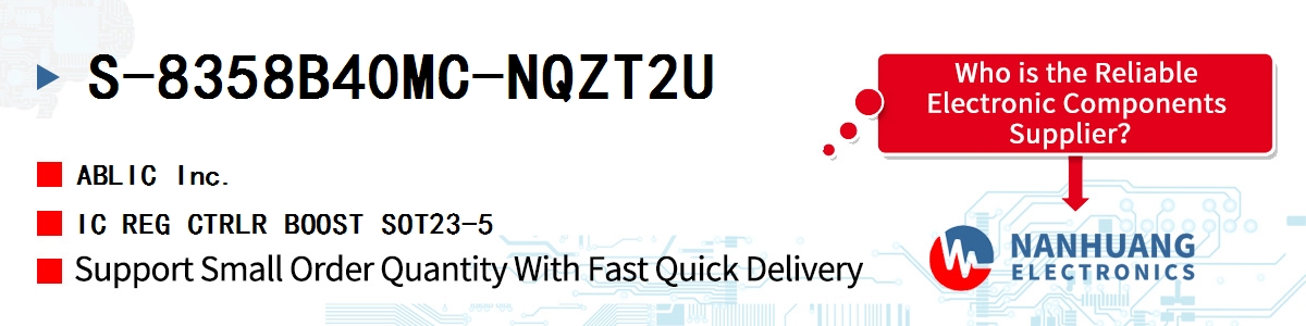 S-8358B40MC-NQZT2U ABLIC IC REG CTRLR BOOST SOT23-5